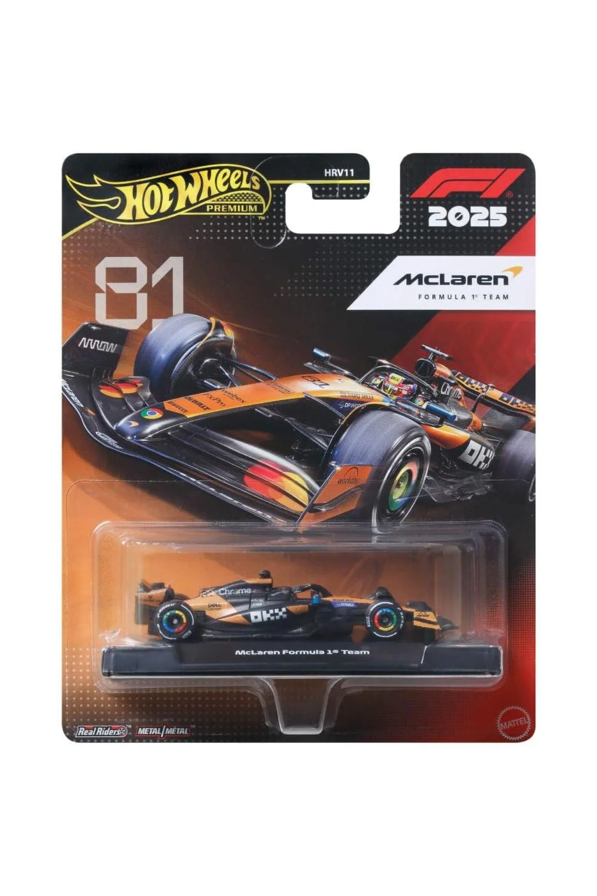 Hot WheelsF1 McLaren Piastri 1:64 ölçekli, JKD81