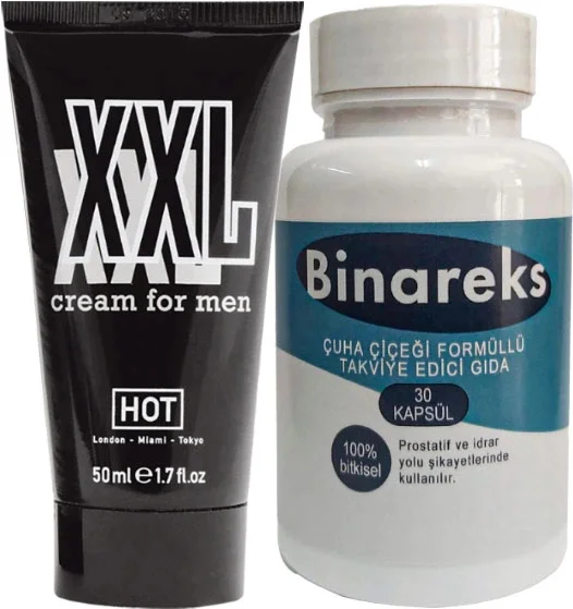 Hotxxl 50 ml Boyutlandırıcı Krem + 30LU Binareks Pırostat - Erkeğe Özel Güçlendirici Fiyatı, Yorumları ve Özellikleri