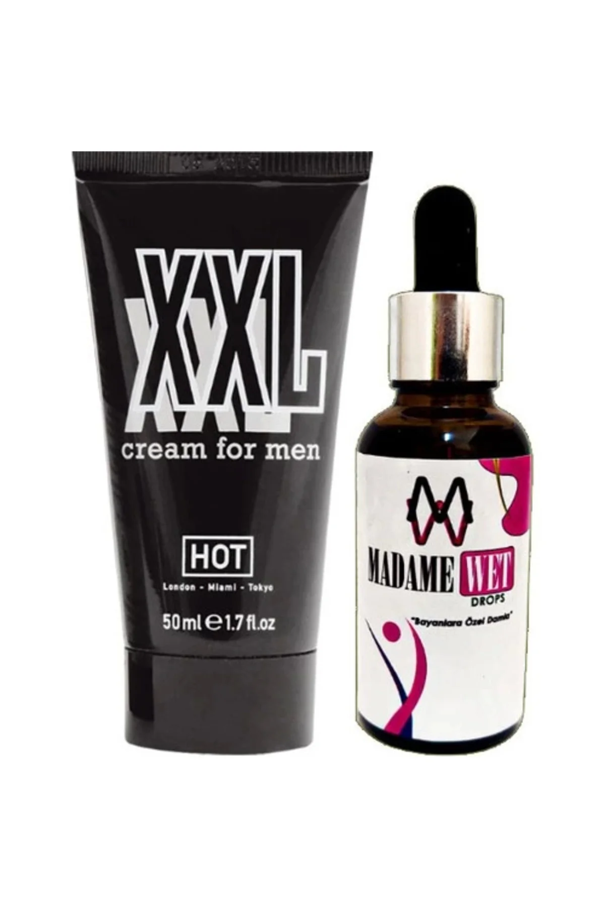 Hotxxl 50 ml Erkek Çap Boy Krem + Madamewet Kadın İçeceği - İntim Bakım Seti Fiyatı, Yorumları ve Özellikleri