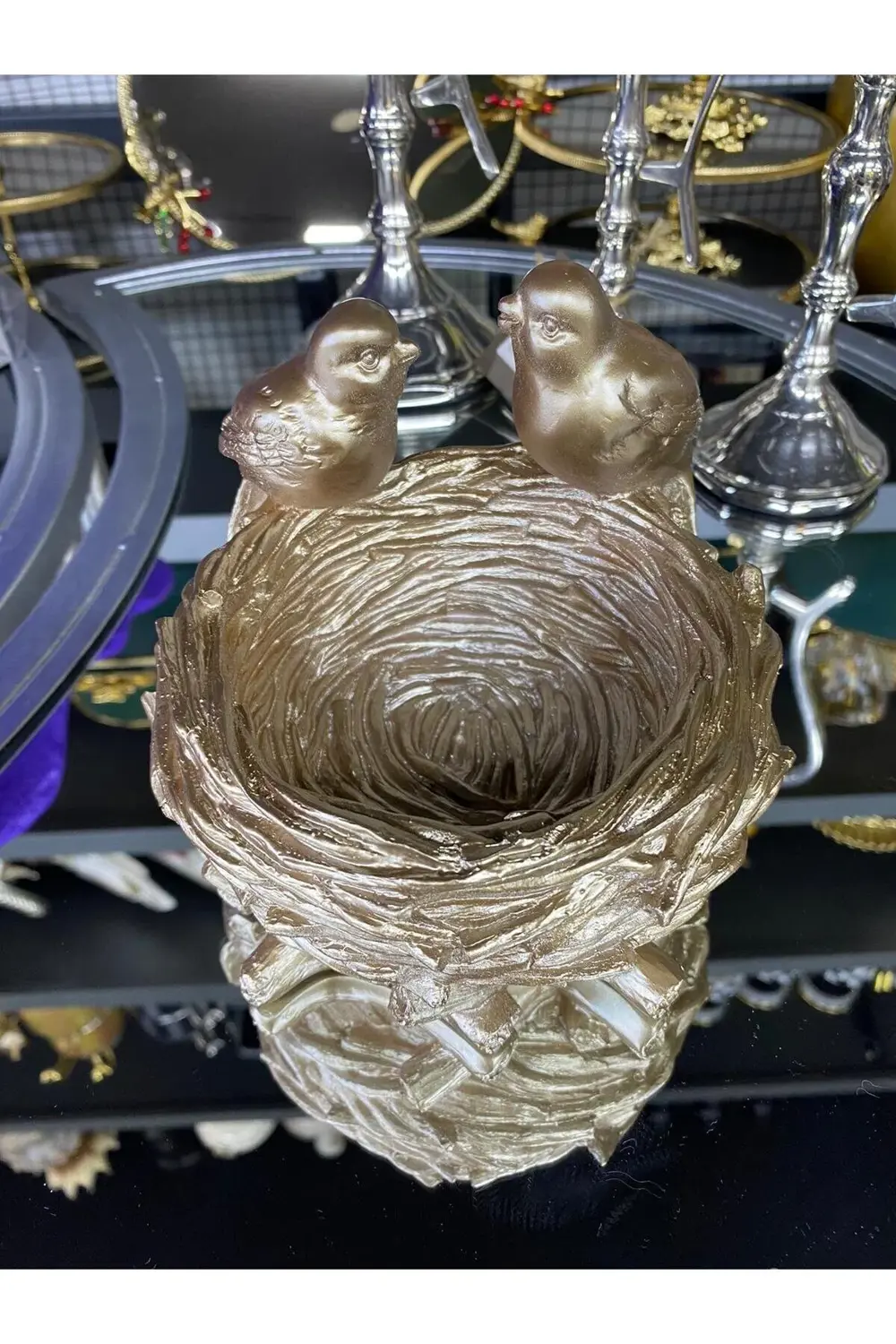 House Dekoratif Kuş Yuvası Kase Vizon