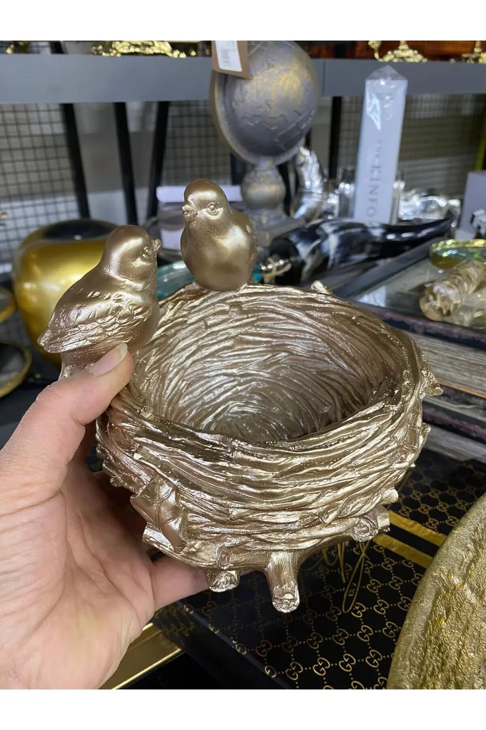 House Dekoratif Kuş Yuvası Kase Vizon