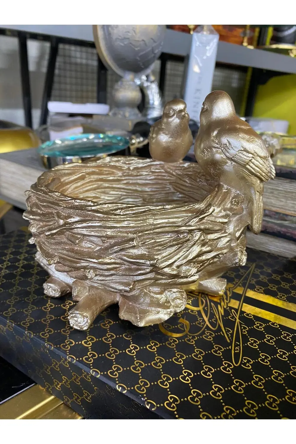 House Dekoratif Kuş Yuvası Kase Vizon