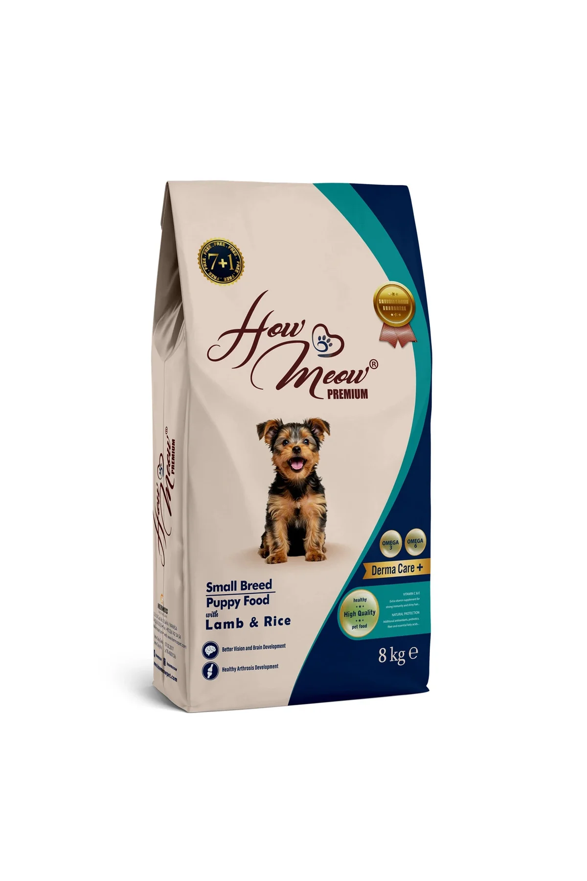 HOW MEOW YAVRU KÖPEK KÜÇÜK IRK KURU MAMASI KUZULU ve PİRİNÇLİ 7+1 KG HOW MEOW YAVRU KÖPEK KÜÇÜK IRK KURU MAMASI KUZULU ve PİRİNÇLİ 7+1 KG Fiyatı, Yorumları ve Özellikleri