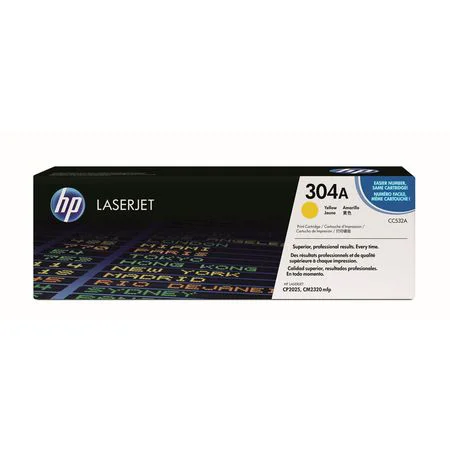 HP 304A SARI ORJİNAL TONER CC532A 2800 SAYFA HP 304A SARI ORJİNAL TONER CC532A 2800 SAYFA
