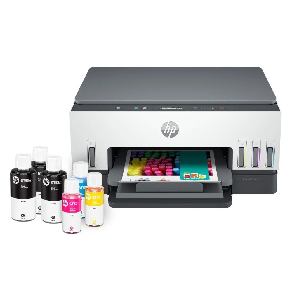HP 6UU48A Smart Tank 670 Yazıcı-Tarayıcı-Fotokopi-Wifi Çok Fonksi
