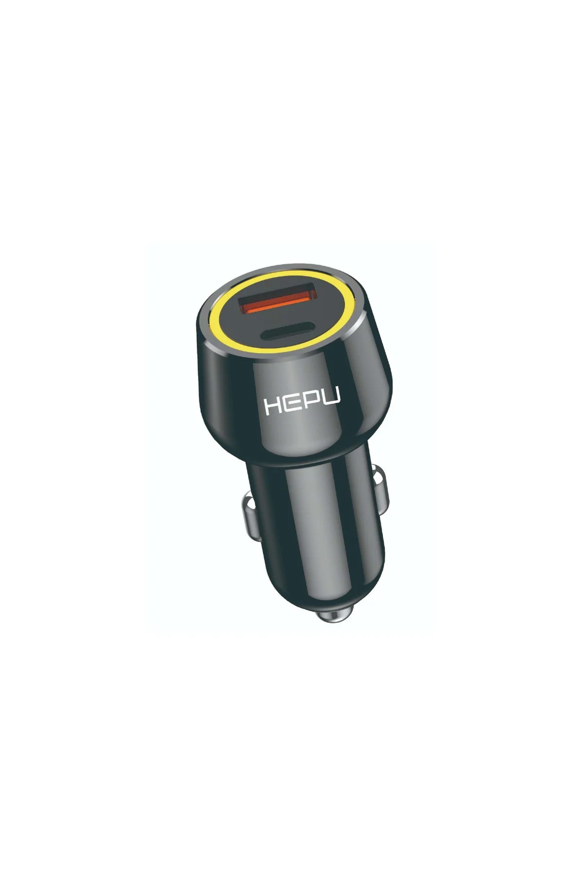 HP-783 120W Hızlı Araç Şarj Cihazı (Type-C & USB Çıkışlı Metal Ka HP-783 120W Hızlı Araç Şarj Cihazı (Type-C & USB Çıkışlı Metal Ka