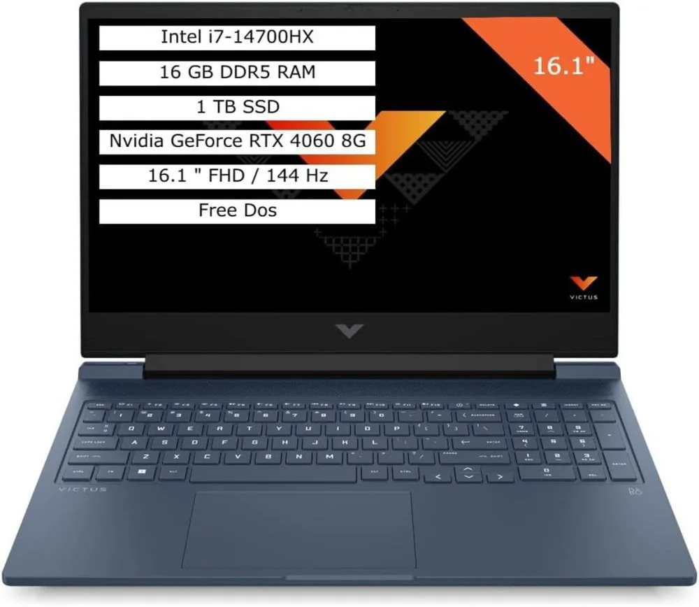 Hp 9J243EA Victus 16-r1041nt i7-14700HX 16G 1TB RTX4060 8GB 144 H