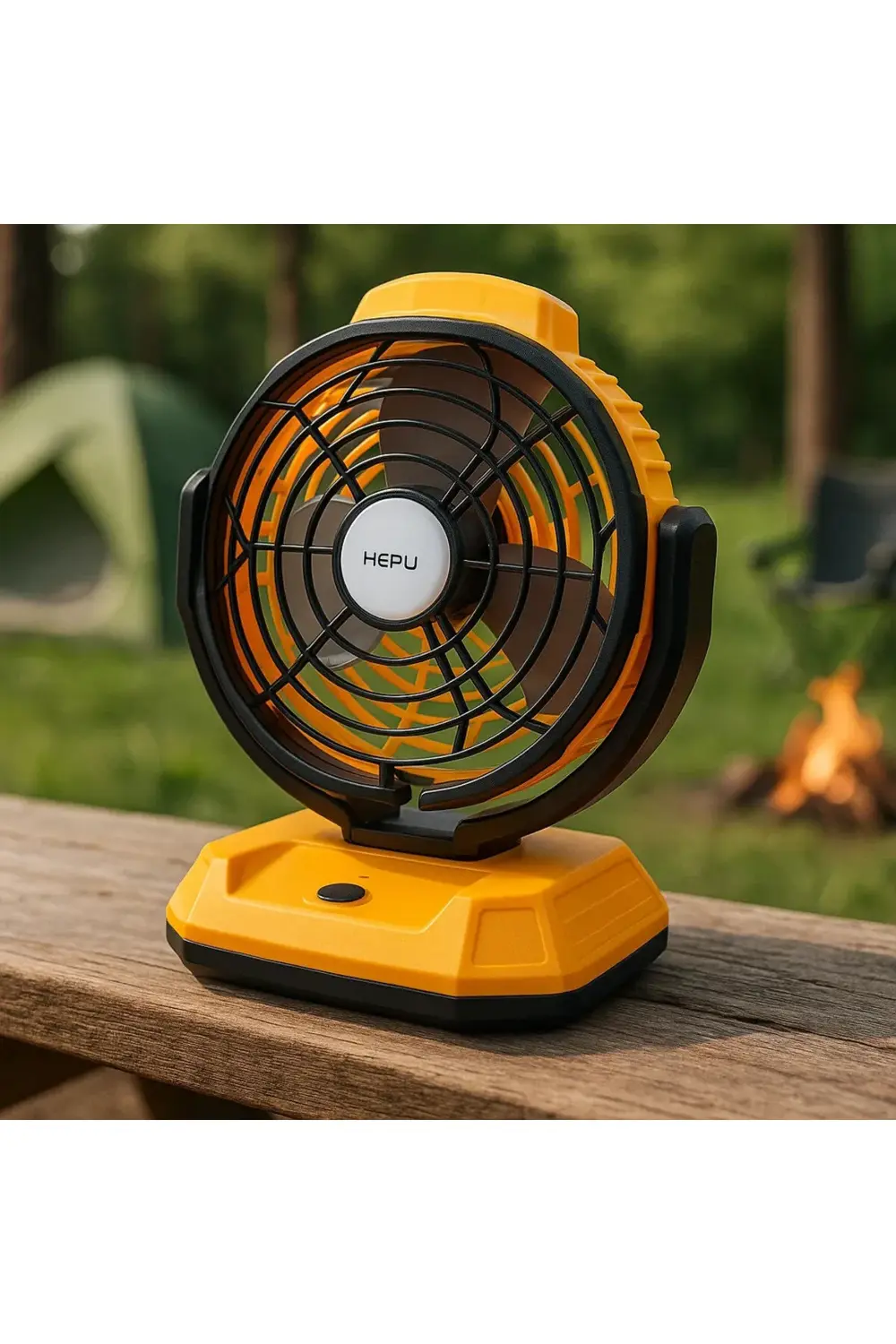 HP F878 | 7200 mAh Bataryalı Taşınabilir Fan – LED Işıklı, Kamp v