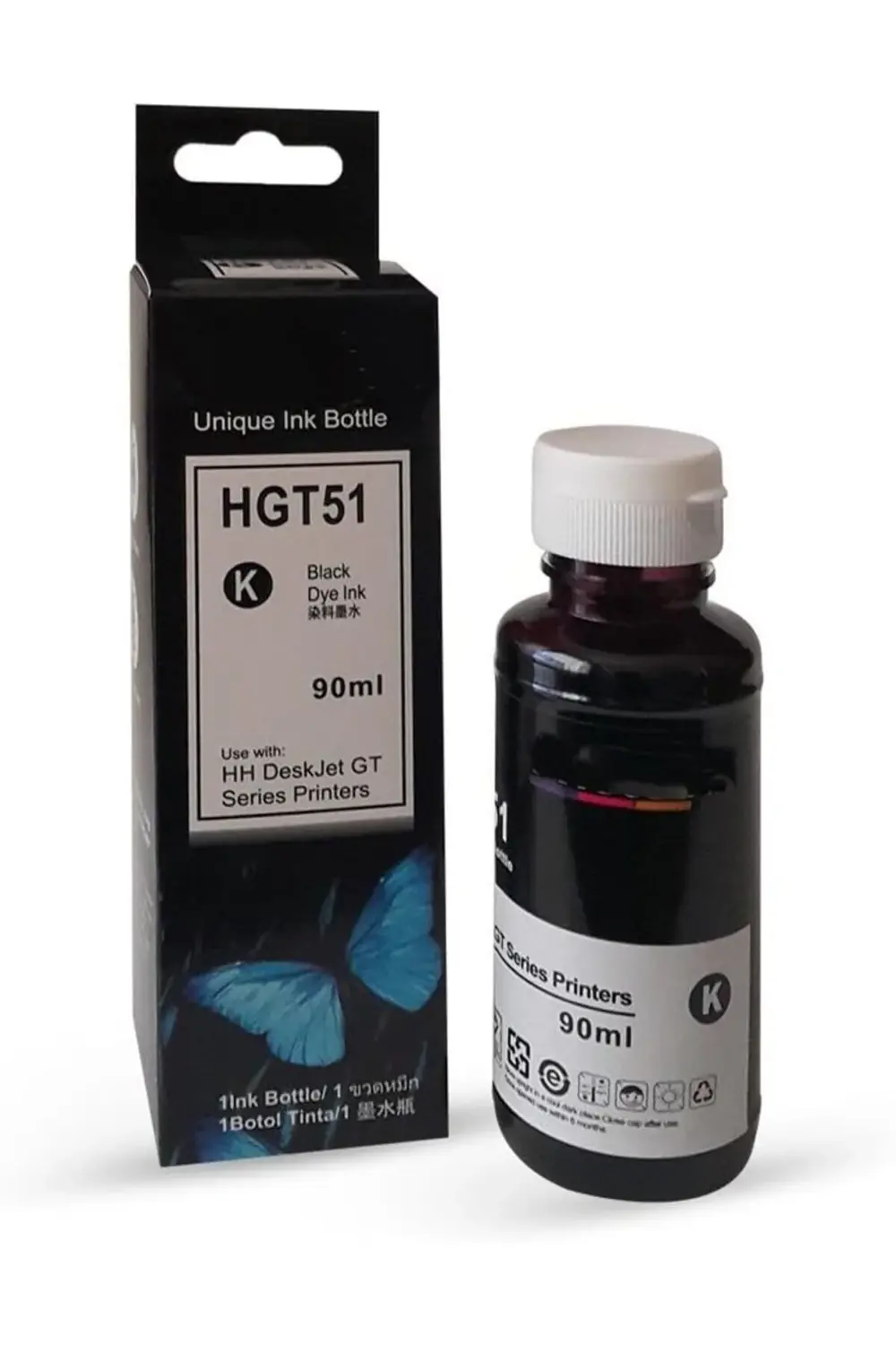 HP Uyumlu GT51XL (X4E40AE) Siyah Mürekkep (90ml./Sise) 1200752