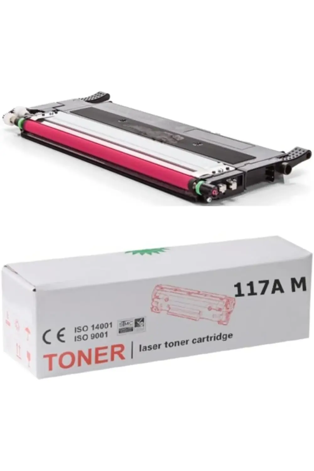 HP UYUMLU W2073A (117A) KIRMIZI ÇİPSİZ Muadil Toner 395519