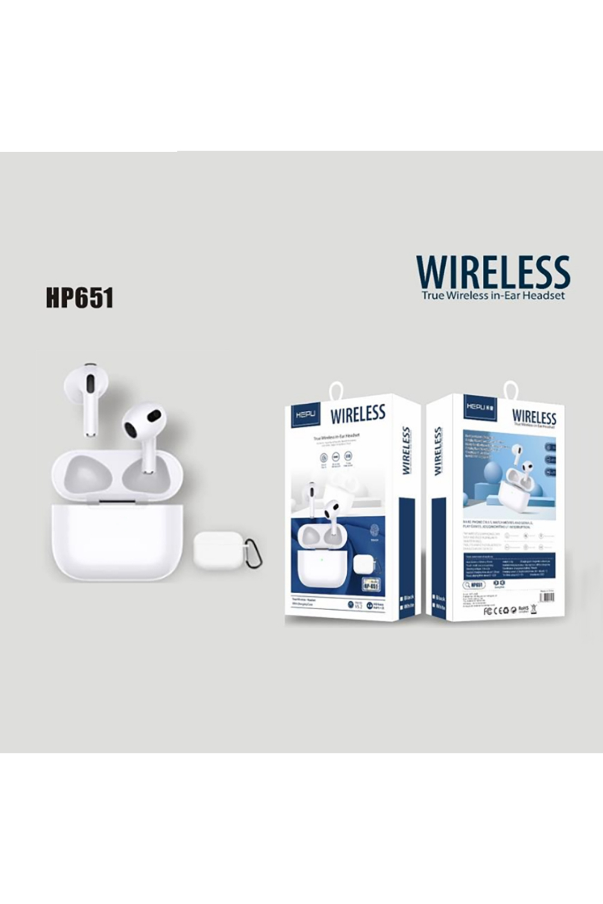 Hepu Hp651 Tws Pro Kablosuz Kulak İçi Bluetooth Kulaklık
