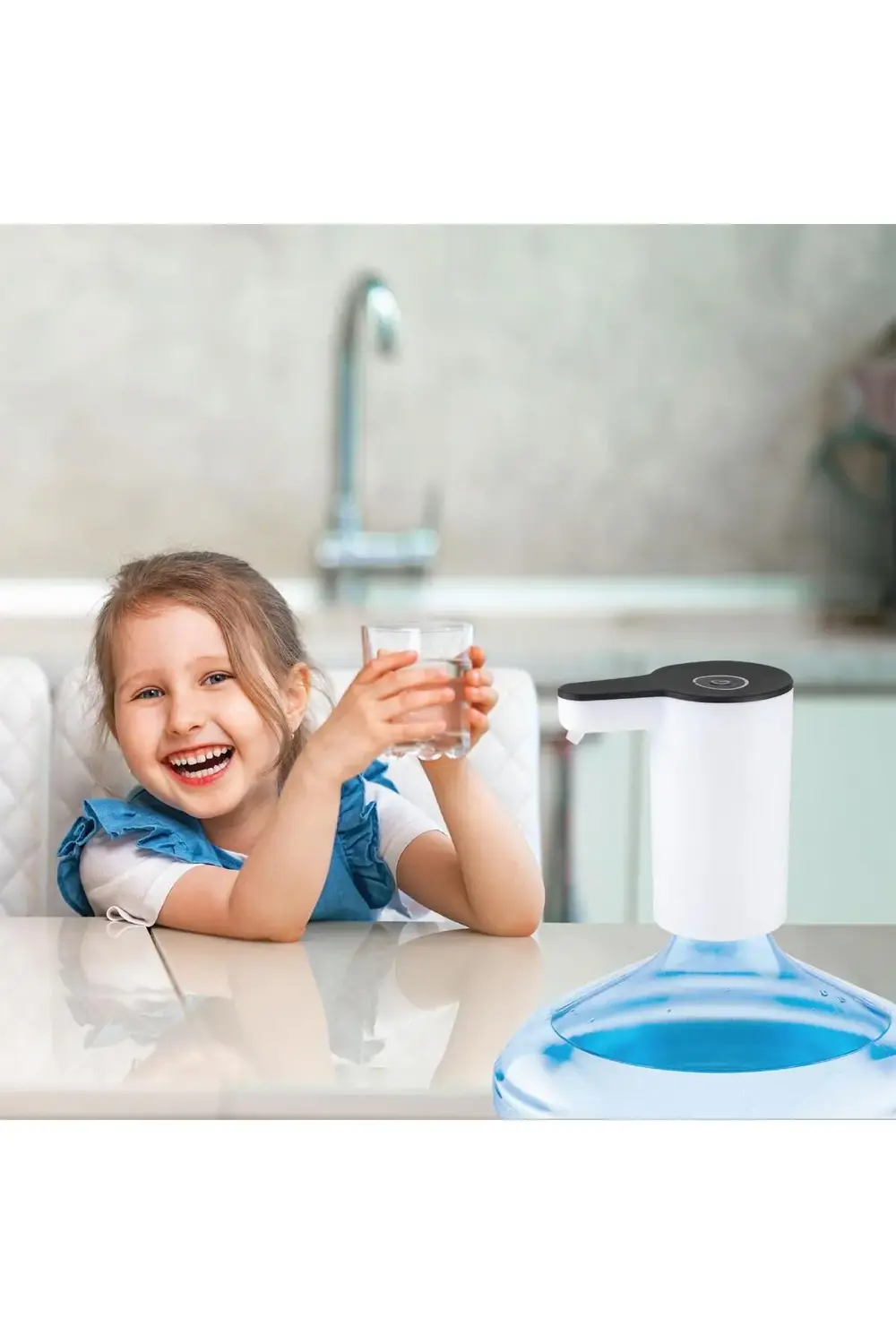 HP70 Şarjlı Damacana Su Pompası Beyaz