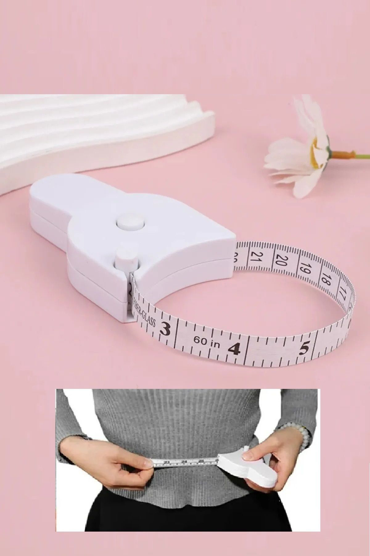 HR Vücut Ölçüm Cetveli Mezura Çok Amaçlı Bel Kalça Göğüs Bacak 15