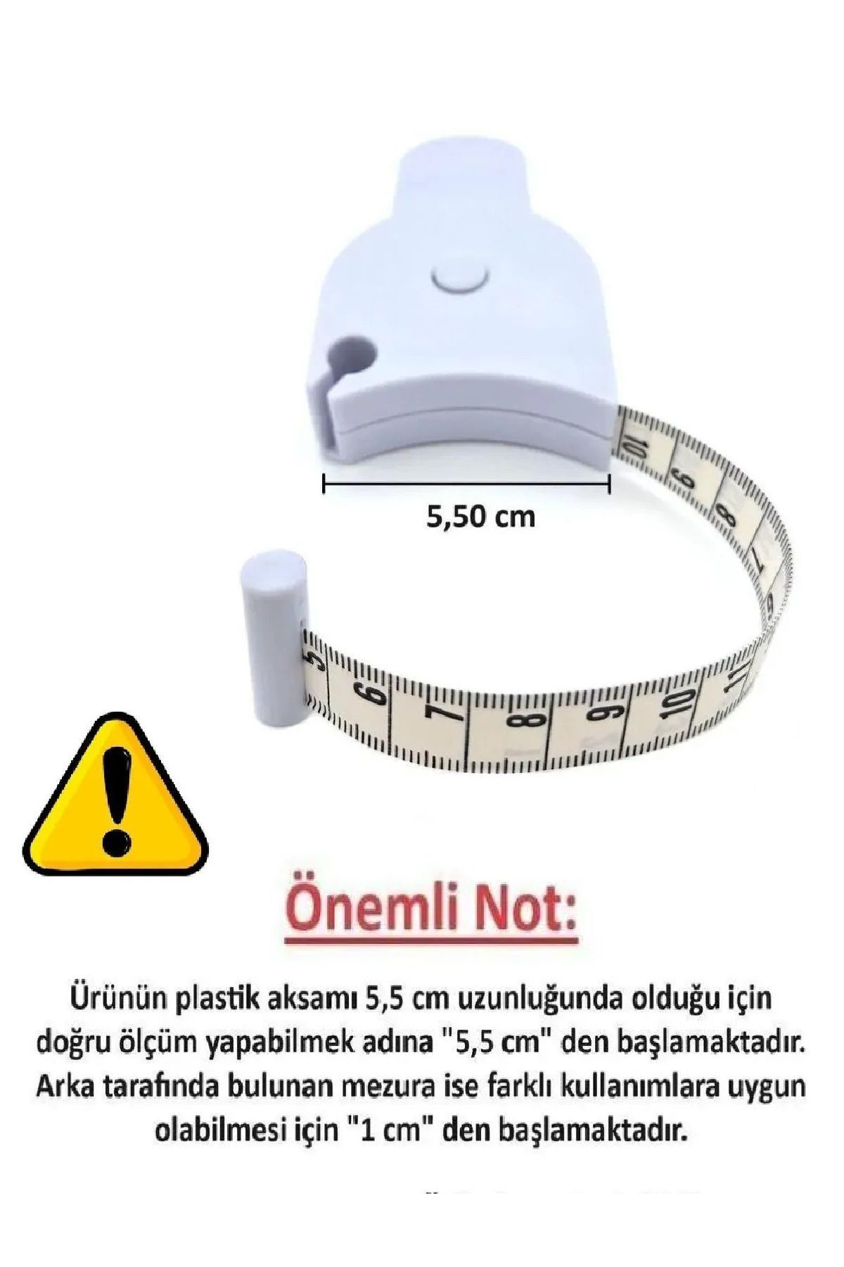 HR Vücut Ölçüm Cetveli Mezura Çok Amaçlı Bel Kalça Göğüs Bacak 15