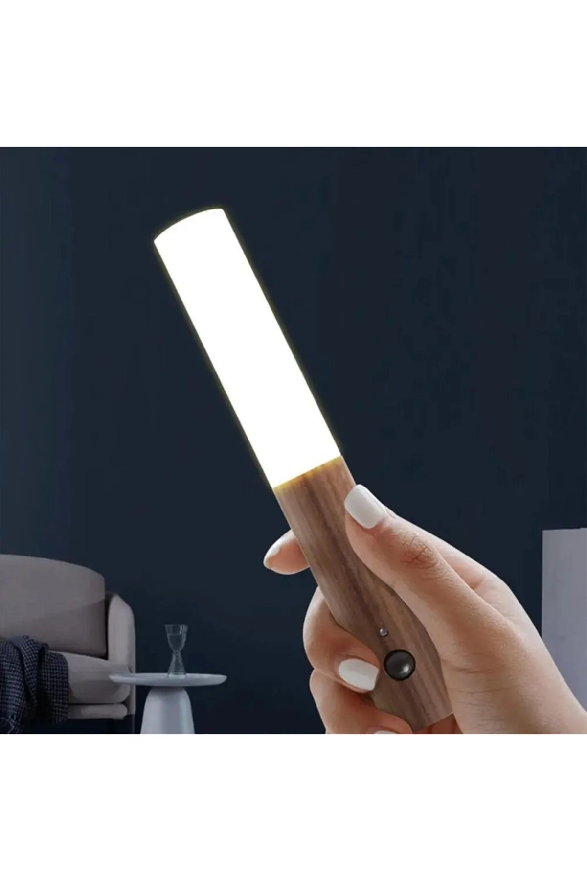 HS-5890 Sensörlü Şarjlı LED Duvar Aplik Gün Işığı 3200K Kablosuz Lamba