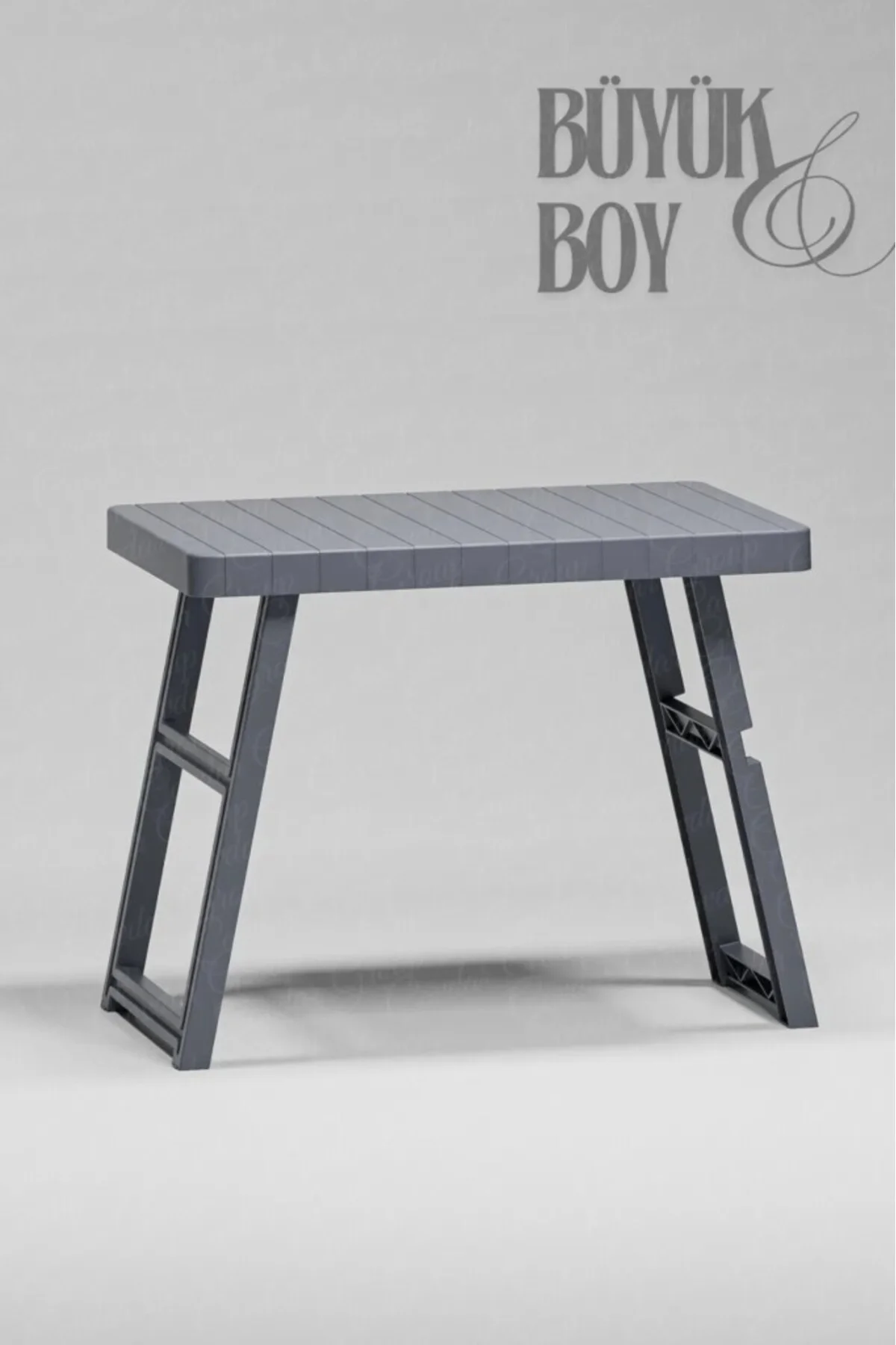 Hs-730 Katlanır Pratik Piknik Masası Antrasit,35*50 ölçü