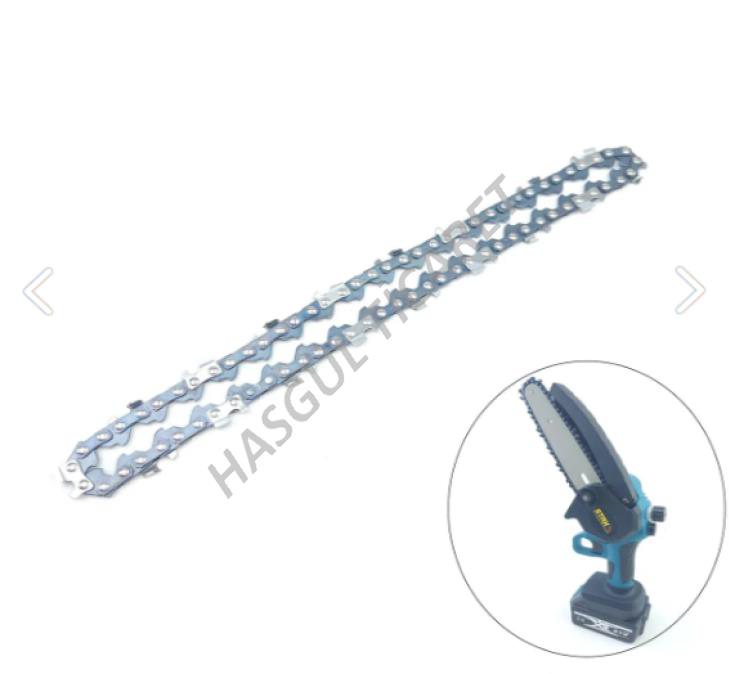 Hsgl  Akülü El Testeresi 1/4 Ayak 18 Diş Zincir Şarjlı Budama Zinc
