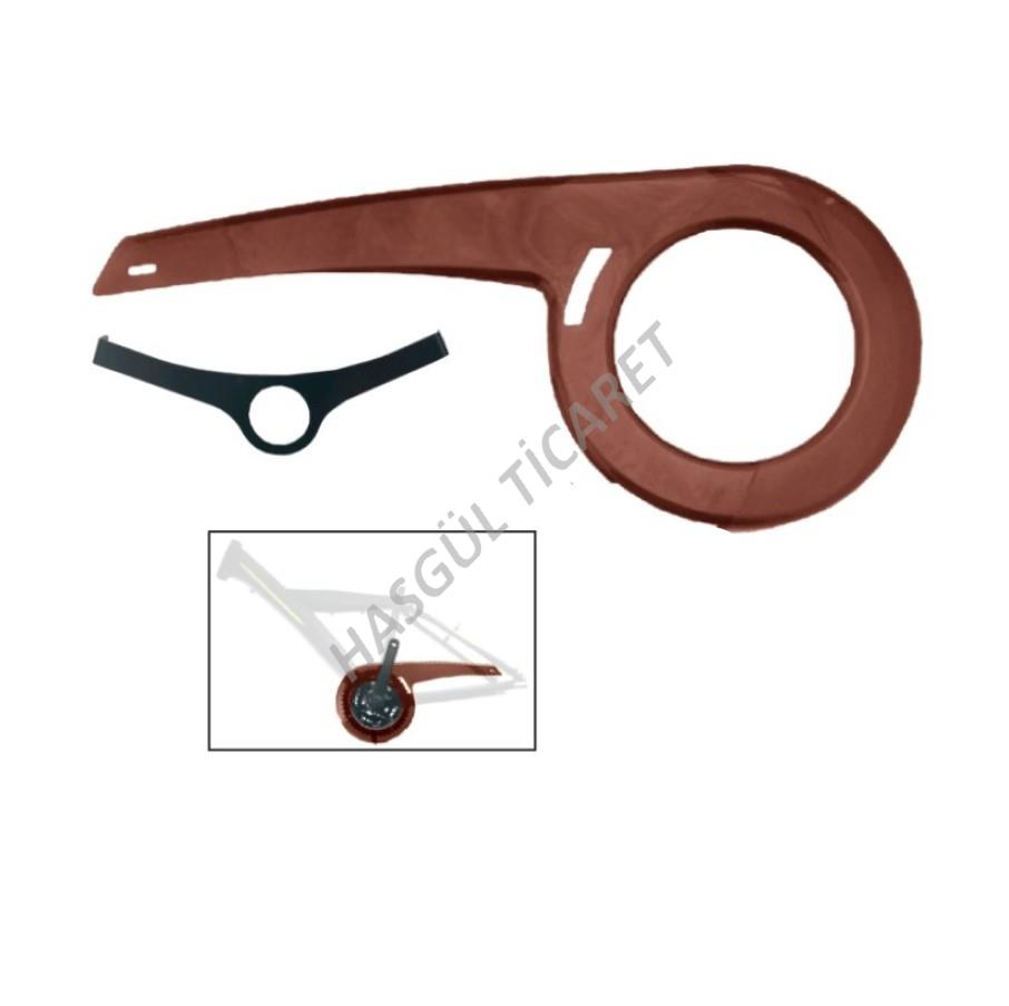 Hsgl   Bisiklet Aynakol  Mtb 48X38x28t Ve Zincir Muhafaza Kahveren Hsgl   Bisiklet Aynakol  Mtb 48X38x28t Ve Zincir Muhafaza Kahveren