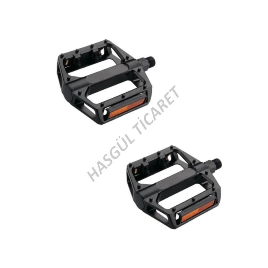 Hsgl  Bisiklet Geniş Bilyali Reflektörlü Siyah Pedal P-896