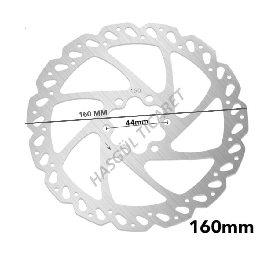 Hsgl Bisiklet MTB Disk Fren Rotor 160 mm 6 Vidalı Bisiklet Yedek 