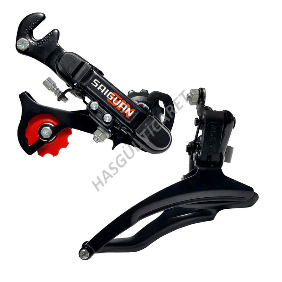 Hsgl  Bisiklet Ön Arka Siyah Attirici Set