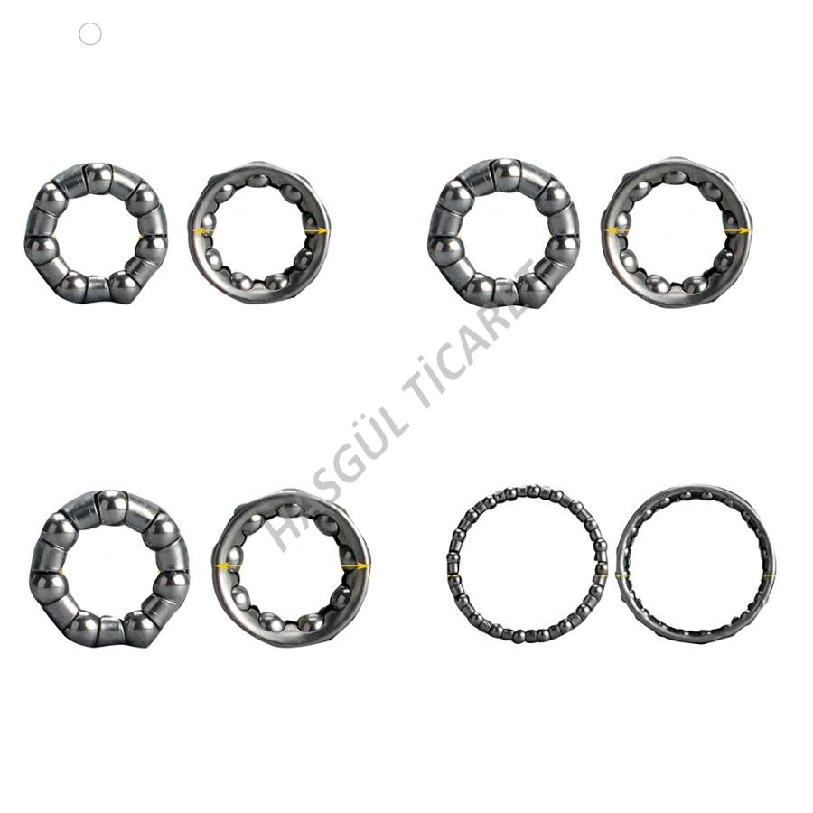 HSGL BİSİKLET ÖN ARKA GÖBEK ORTA GÖBEK FURŞ KAFES BİLYA SETİ