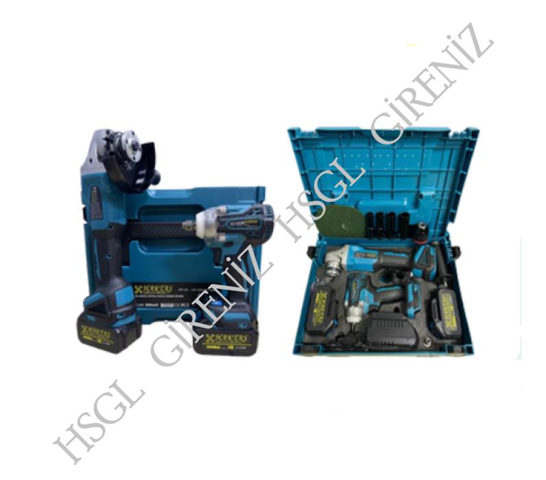 Hsgl  Hkt 602 2’Li Akülü Set Somun Sıkma Spiral Avuç Taşlama 58Vs 