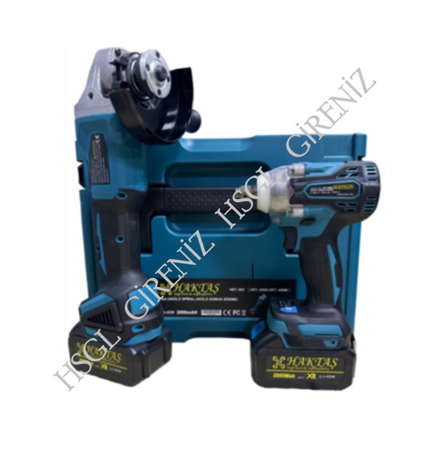 Hsgl  Hkt 602 2’Li Akülü Set Somun Sıkma Spiral Avuç Taşlama 58Vs 