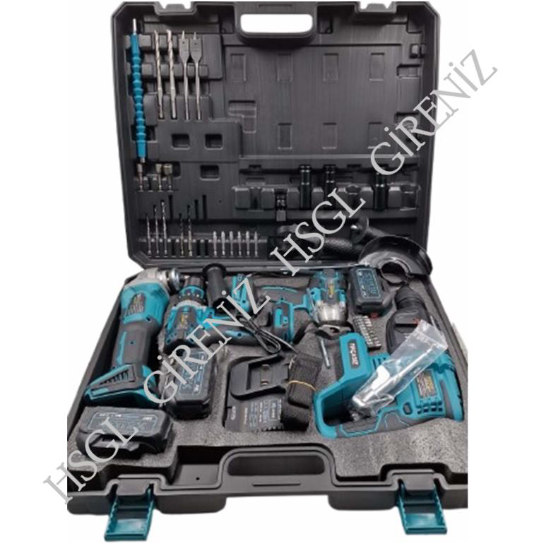 Hsgl  Hkt-900 4’Lü Akülü Şarjlı Set Somun Sıkma, Spiral, Hilti Ve 