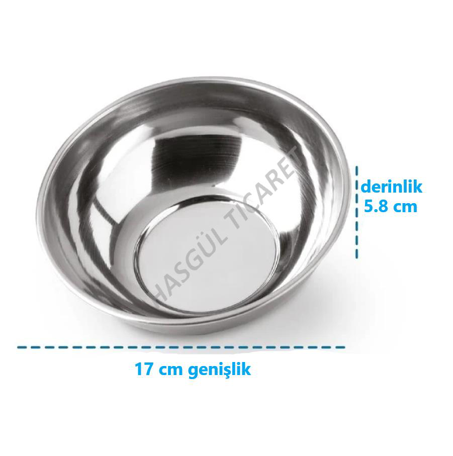 Hsgl  Kase Tas Çorba Yoğurt Vb Çelilk 430 Tas Genişlik 17 Cm  Tas 