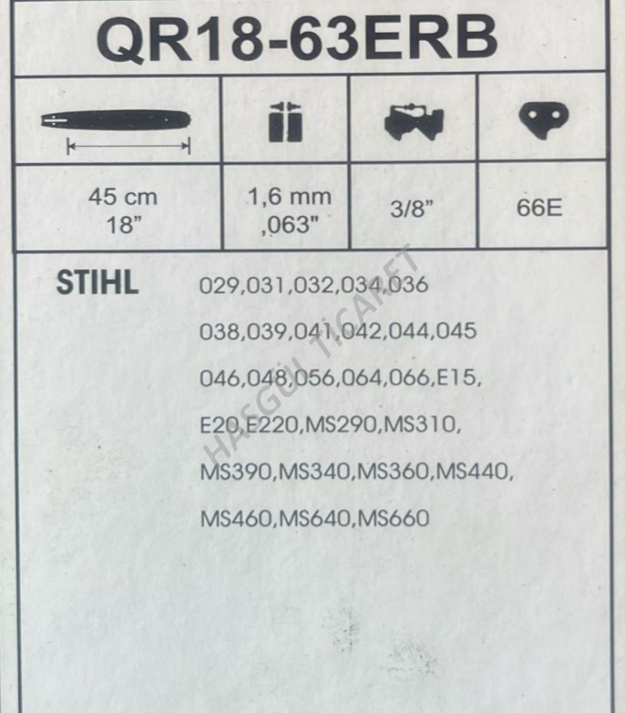 Hsgl Motorlu Testere Stıhl Uyumlu 3/8 33 Diş Kılavuz Pala Stıhl02