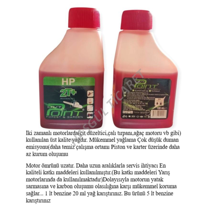 Hsgl  Motorlu Tirpan 2 Delik Komple Yakit Deposu 2T 100Ml Yağ 120G