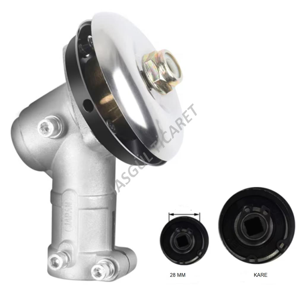 Hsgl  Motorlu Tirpan  Rediktör Kare 28 Mm  4T  Tirpan Başlik Yedek