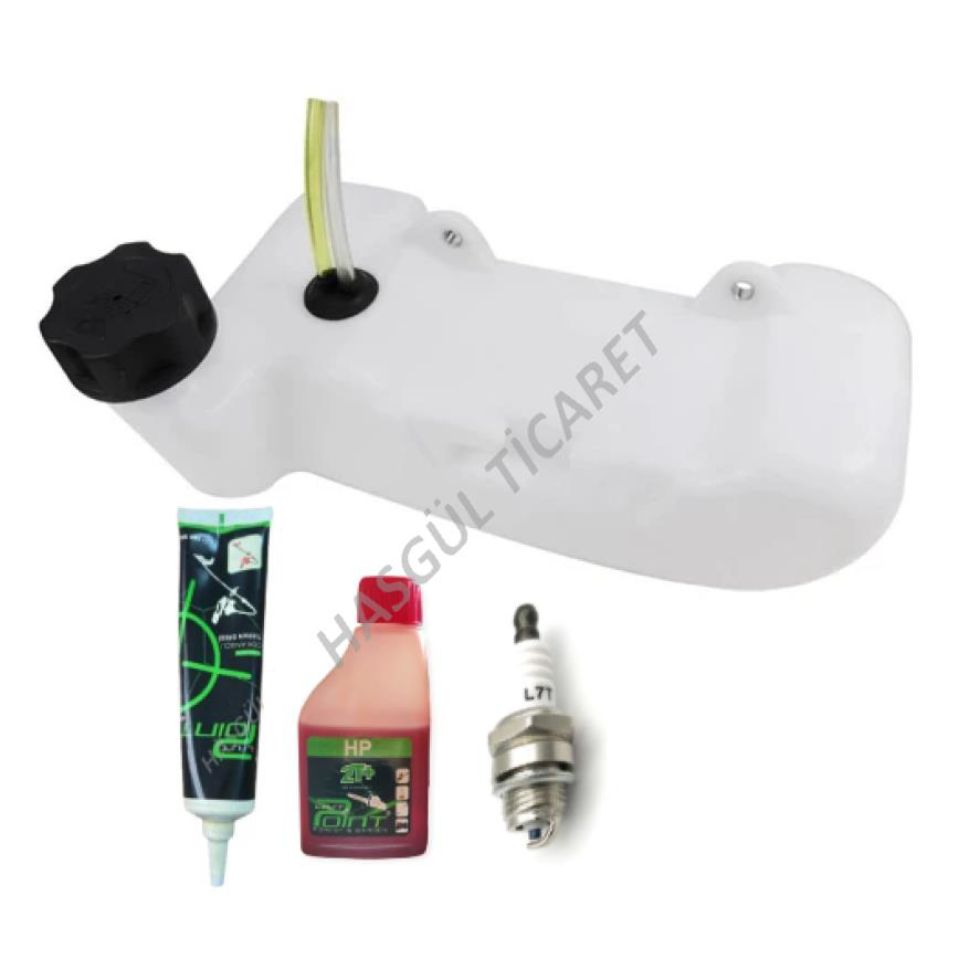 Hsgl  Motorlu Tirpan 2 Delik Komple Yakit Deposu 2T 100Ml Yağ 120G