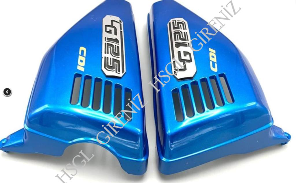 Hsgl  Motosiklet Cg Yan Kapak Takimi  Mavi Parlak Renk Sağ  Sol Ka