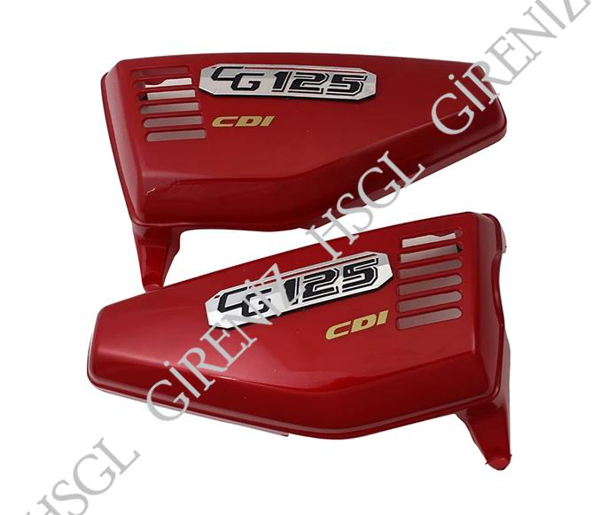 Hsgl  Motosiklet Cg Yan Kapak Takimi Kirmizi Parlak Renk  Sağ  Sol
