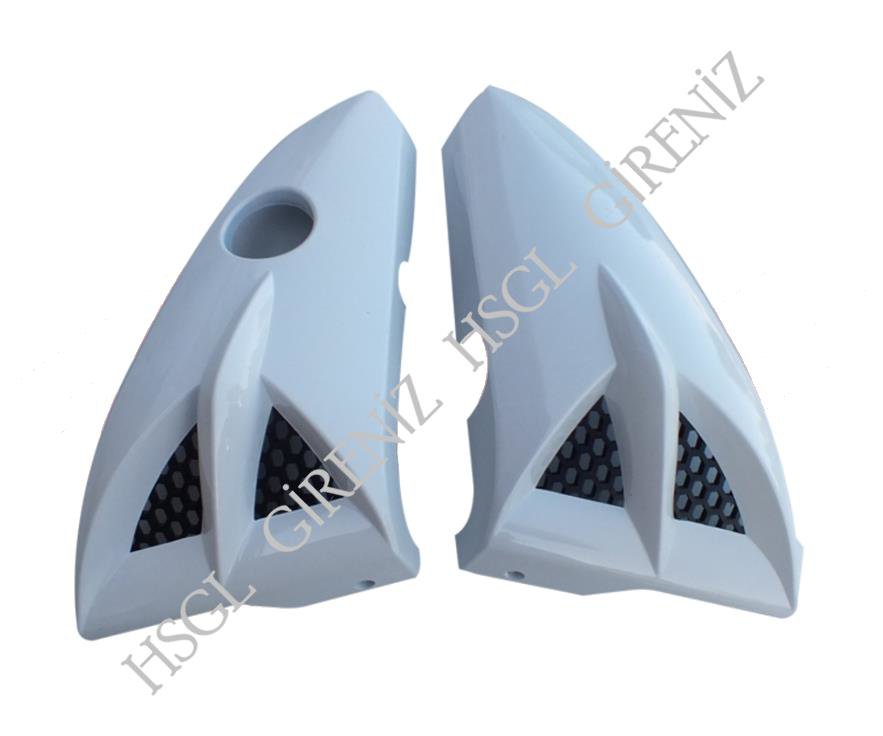 Hsgl  Motosiklet Depo Yan Pandizot (Biyik) Beyaz  Ybr – Cg Uyumlu 