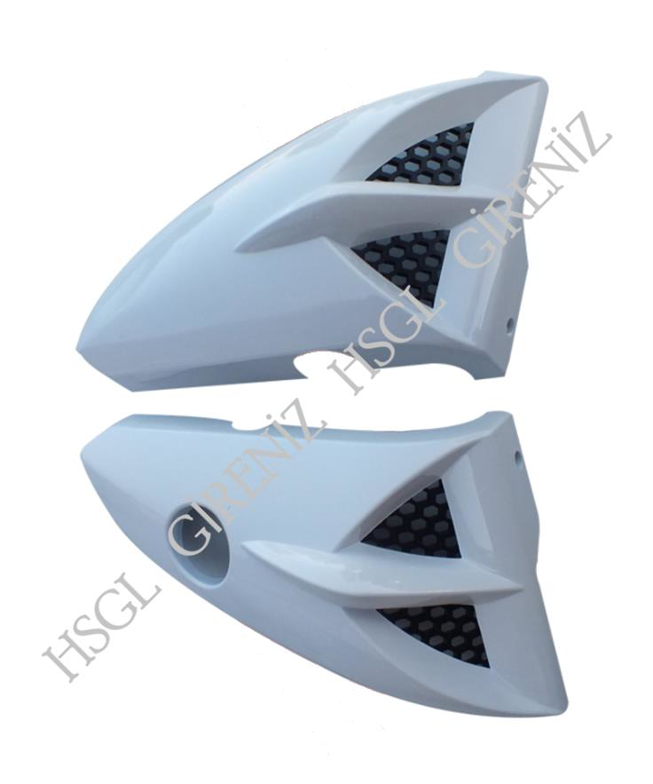 Hsgl  Motosiklet Depo Yan Pandizot (Biyik) Beyaz  Ybr – Cg Uyumlu 