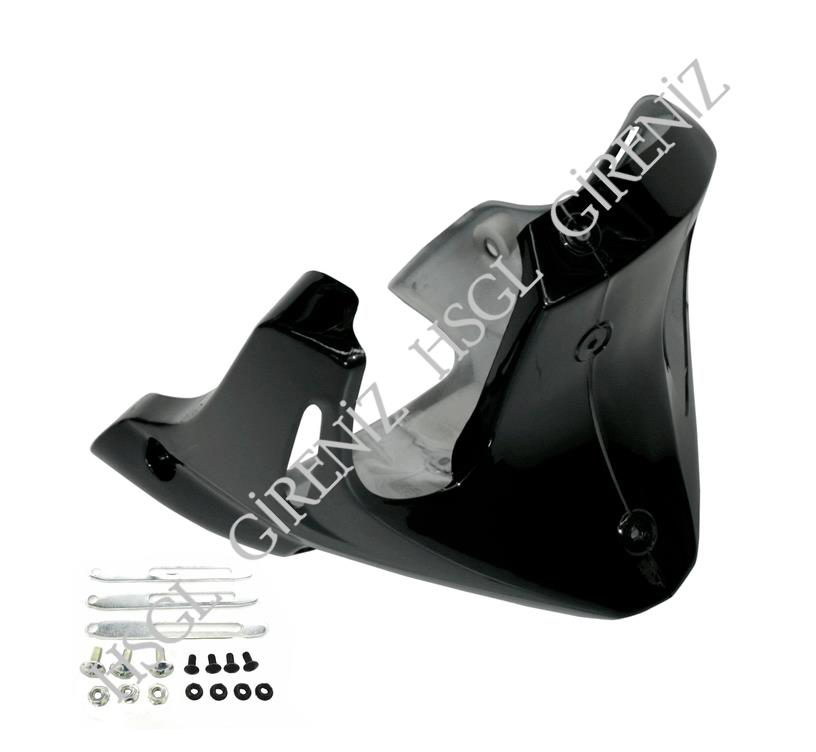 Hsgl  Motosiklet Motor Alt Rüzgarlik Siyah  Cg Uyumlu Dayanikli Al