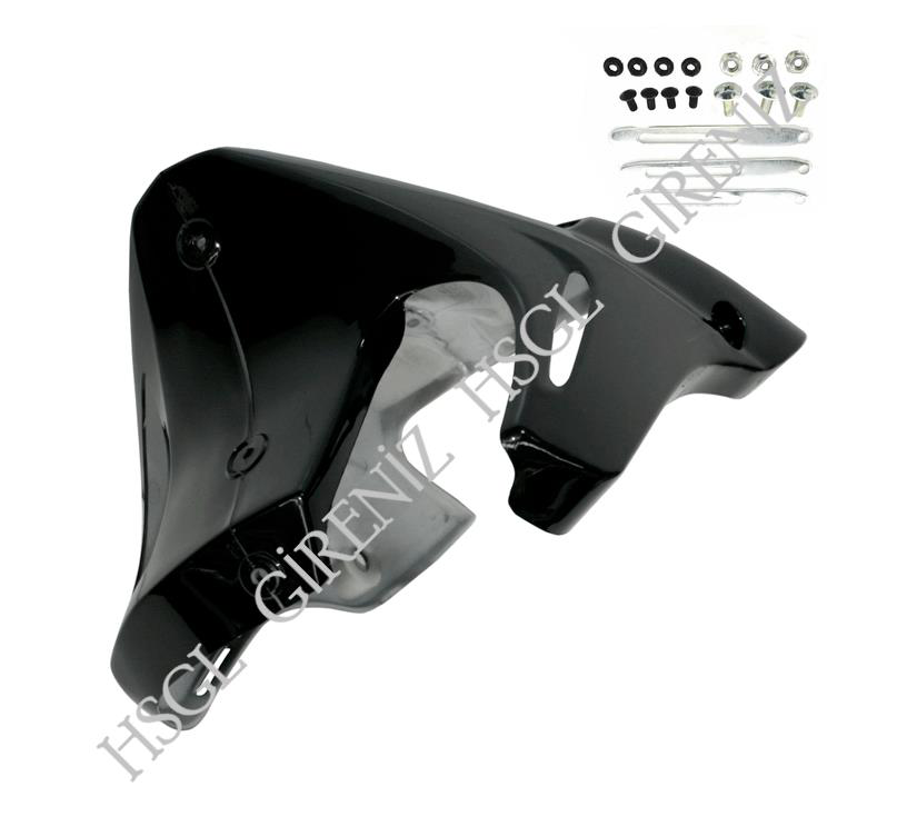 Hsgl  Motosiklet Motor Alt Rüzgarlik Siyah  Cg Uyumlu Dayanikli Al