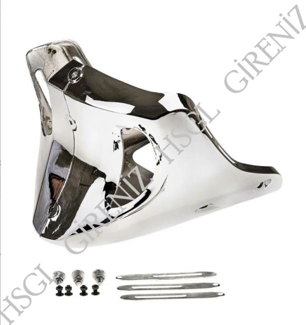 Hsgl  Motosiklet Motor Alt Rüzgarlik Nikel  Cg Uyumlu Parlak Metal