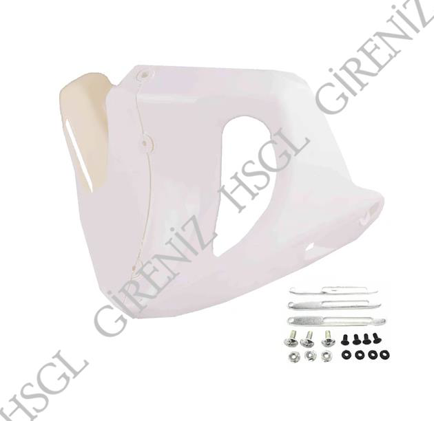 Hsgl  Motosiklet Motor Alt Rüzgarlik Beyaz  Cg Uyumlu Dayanikli Al