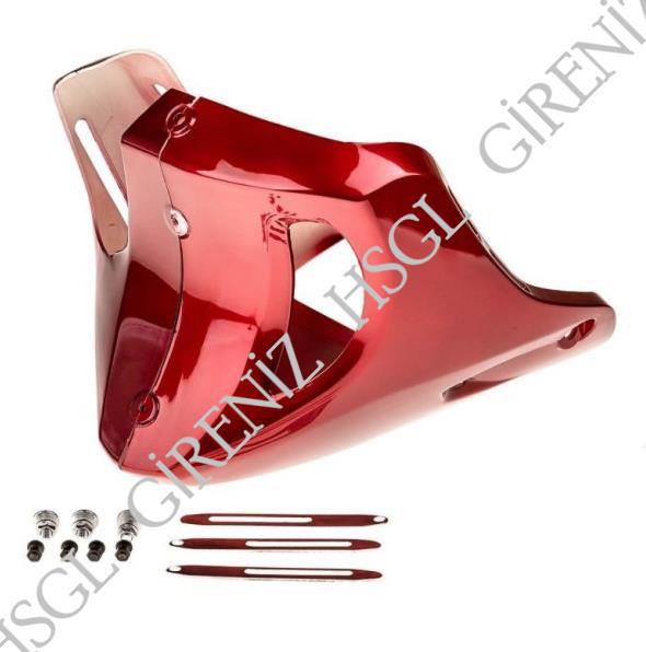 Hsgl  Motosiklet Motor Alt Rüzgarlik Kirmizi  Cg Uyumlu Sportif Al