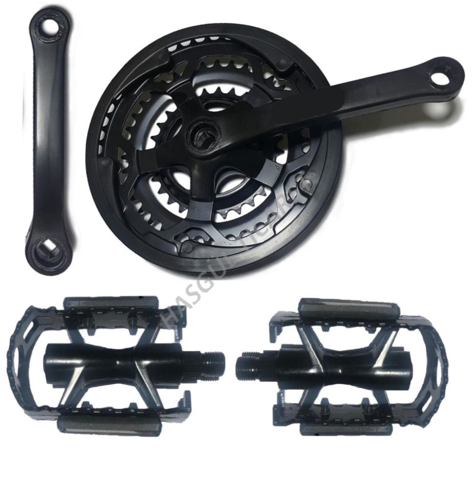 Hsgl  Siyah 42T Aynakol 3 Lü Ve Pedal Set