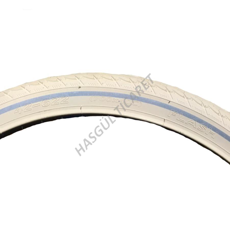 Hsgl Yol Bisiklet  Flash Reflektörlü Dış Lastik 700X40C Krem