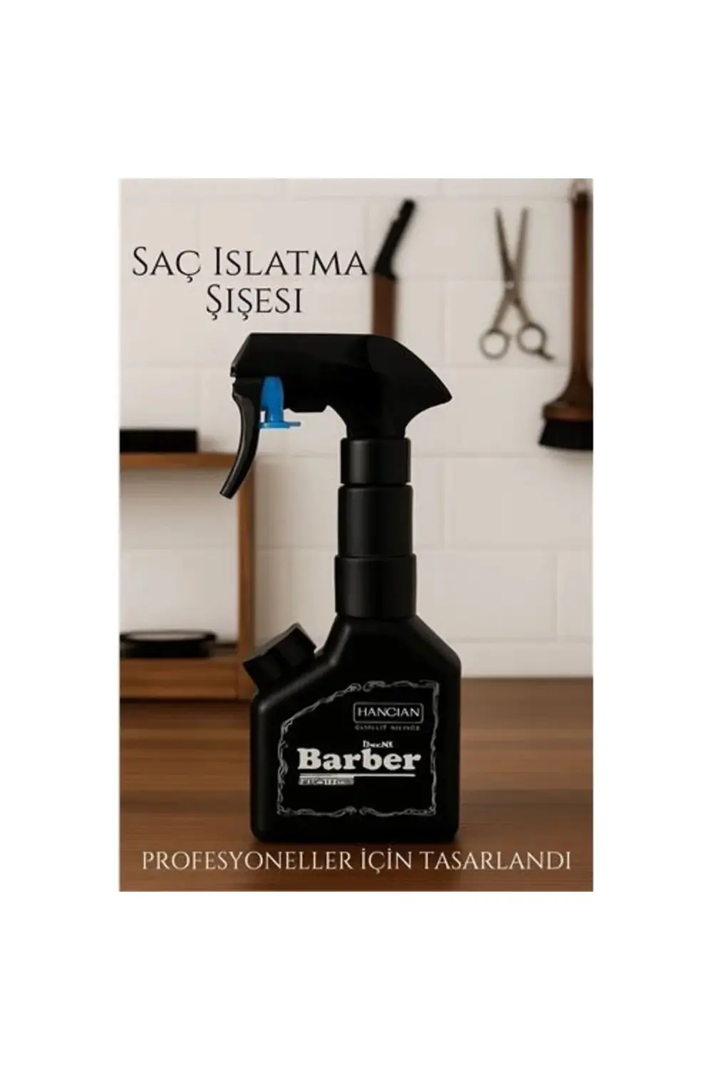 HSNET Berber Kuaför Saç Islatma Şişesi 500 ml Valf Sistemli Geniş