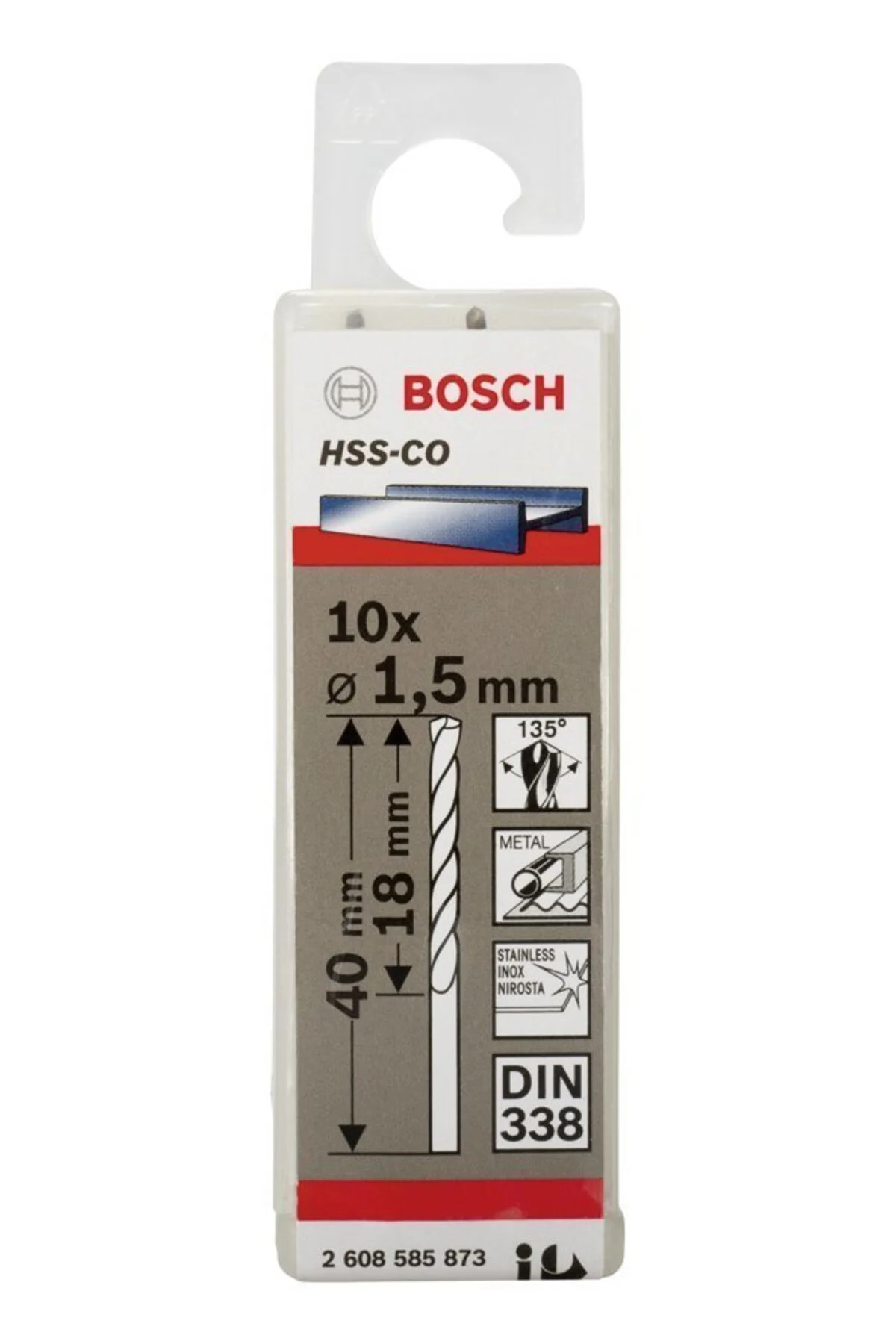 Hss-Co 1,5*40 Mm 10'Lu Paket