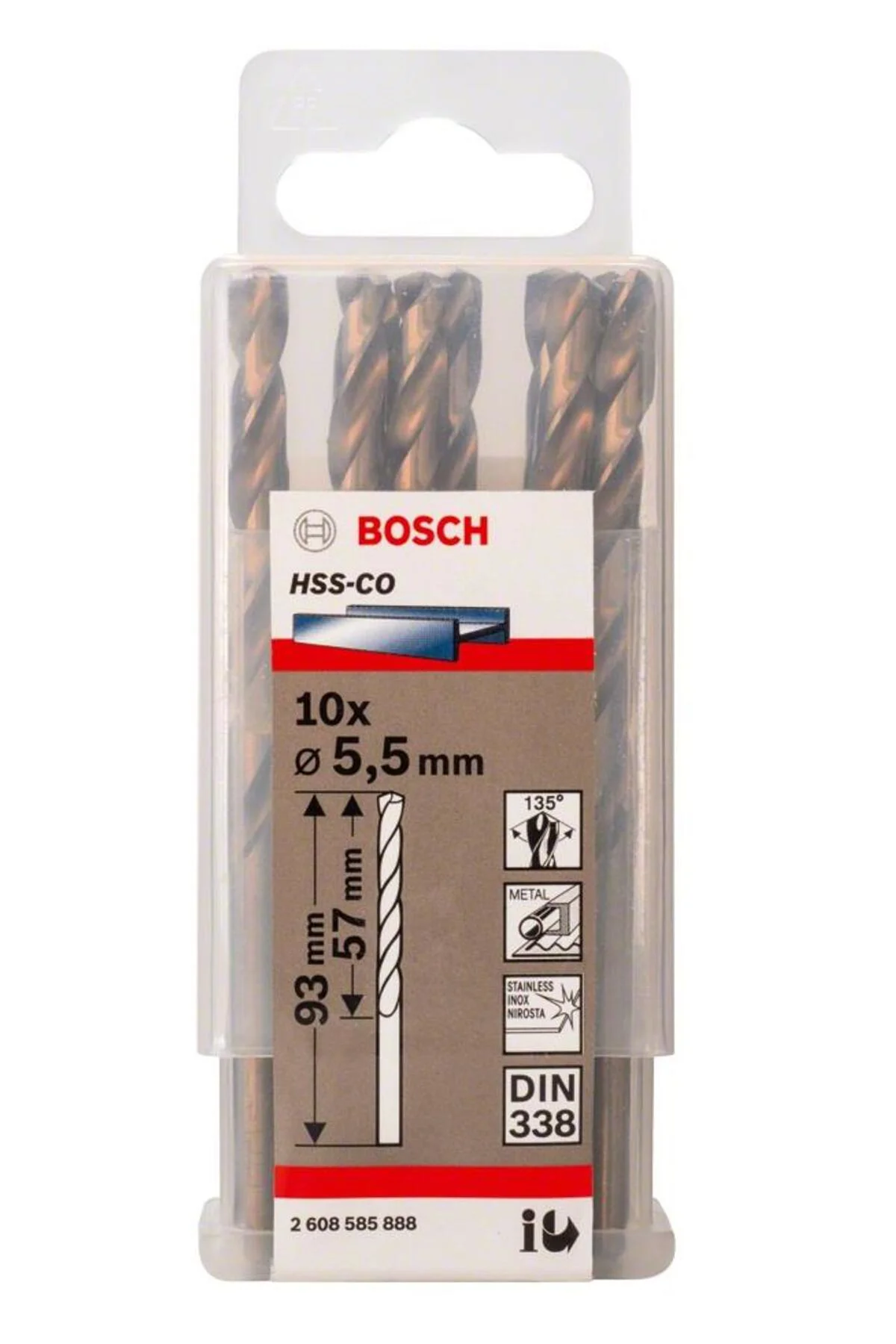- Hss-co Metal Matkap Ucu 5,5*93 Mm 10'lu Paket