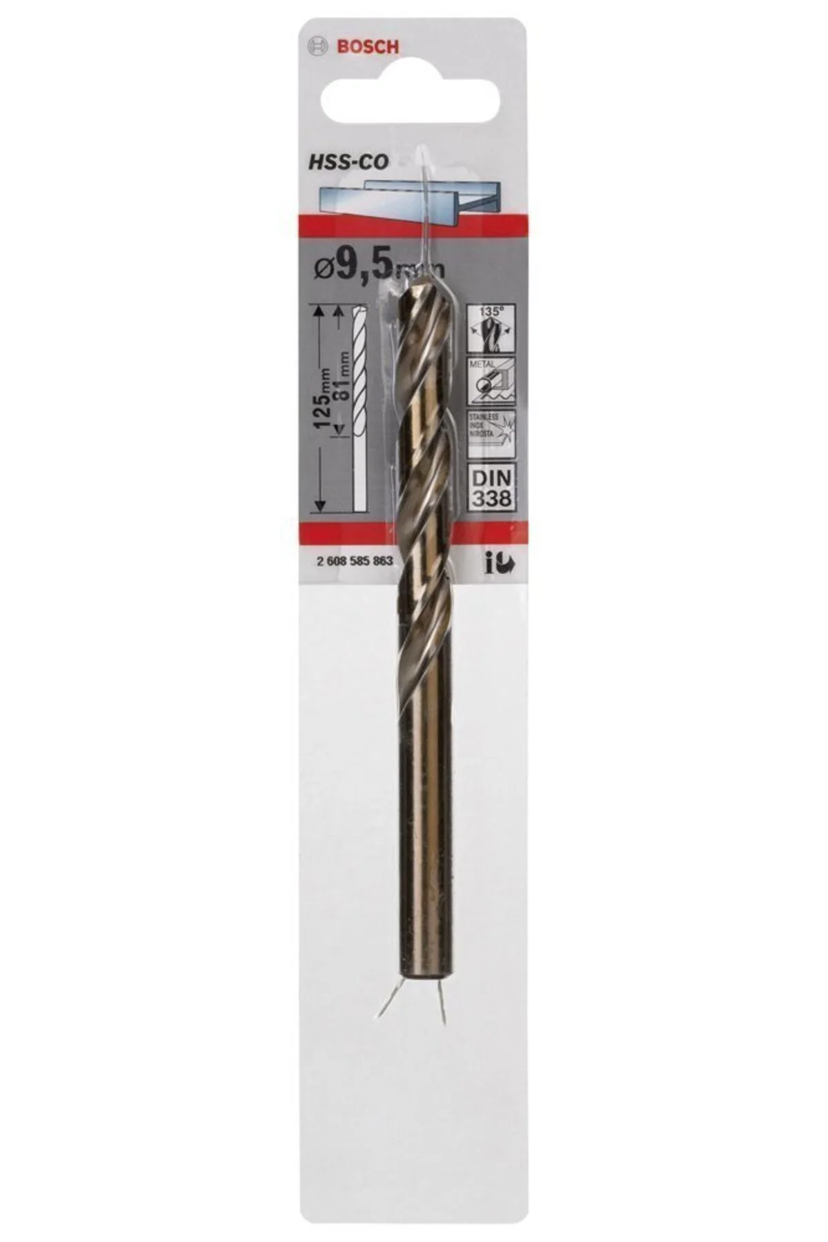 - Hss-co Metal Matkap Ucu 9,5*125 Mm 1'li Paket
