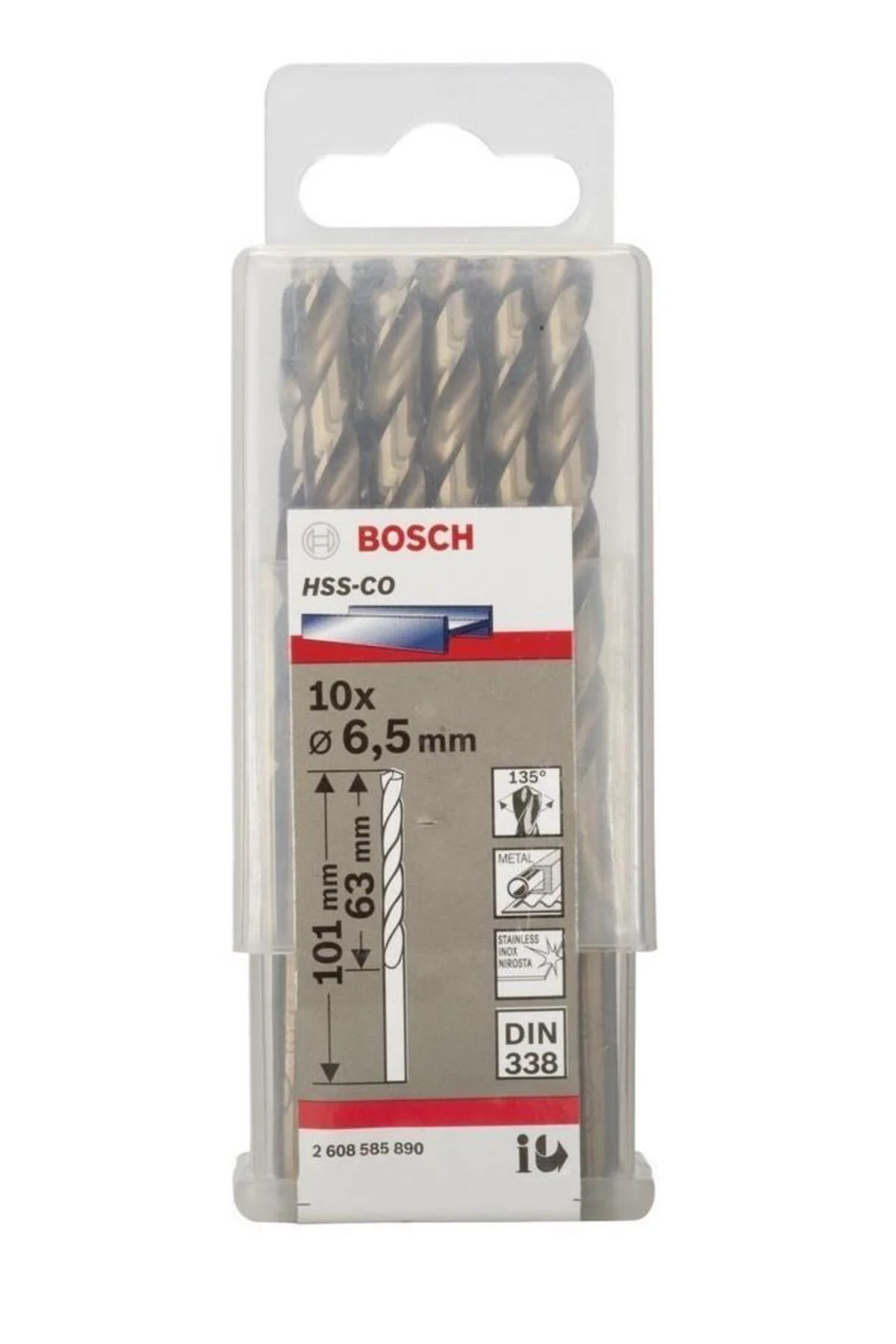 - Hss-co Metal Matkap Ucu 6,5*101 Mm 10'lu Paket